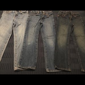 Three Pair Bootcut Crazy 8 Boys Size 7 Jeans Lot